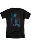 Justice League Movie Superman Short Sleeve Adult Tall Tee / T-shirt In Black