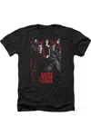 Justice League Movie The League Adult Heather Tee / T-shirt In Black