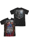 Justice League Movie The League (front/back Print) Short Sleeve Adult Poly Crew Tee / T-shirt In White