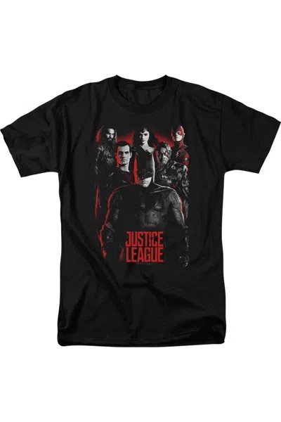 Justice League Movie The League Short Sleeve Adult Tee / T-shirt In Black