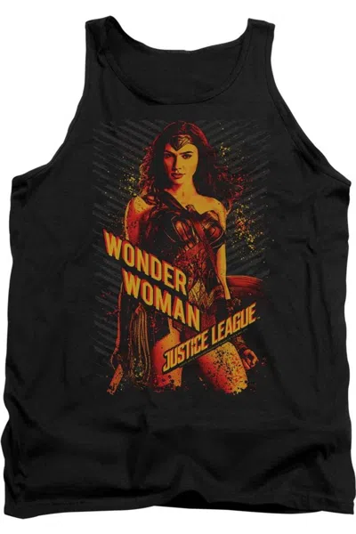 Justice League Movie Wonder Woman Adult Tank Top In Black