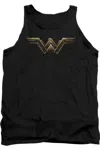 Justice League Movie Wonder Woman Logo Adult Tank Top In Black