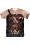 Justice League Movie Wonder Woman Uniform Short Sleeve Adult Poly Crew Tee / T-shirt In White