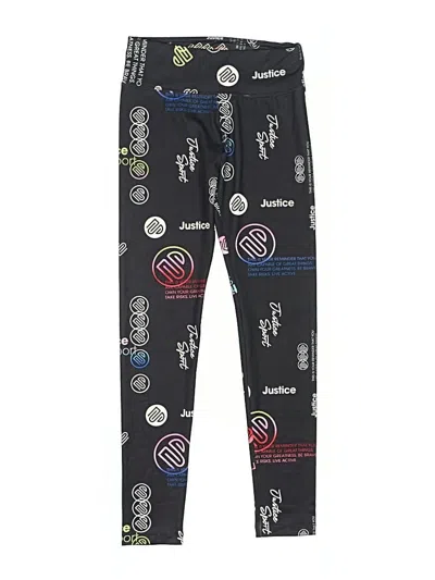 Pre-owned Justice Kids' Leggings In Black