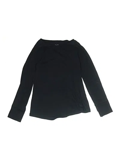 Pre-owned Justice Kids' Long Sleeve T-shirt In Black