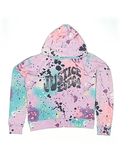 Pre-owned Justice Kids' Long Sleeve T-shirt In Pink