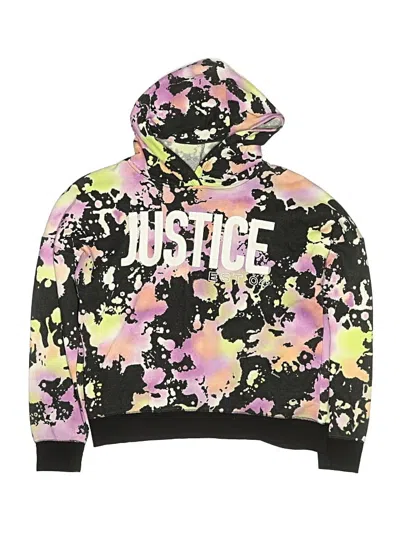 Pre-owned Justice Kids' Long Sleeve T-shirt In Purple