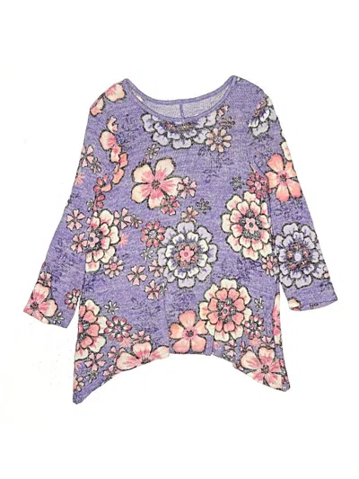 Pre-owned Justice Kids' Poncho In Purple
