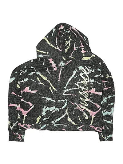 Pre-owned Justice Kids' Pullover Hoodie In Black