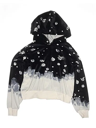 Pre-owned Justice Kids' Pullover Hoodie In Black