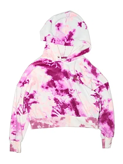 Pre-owned Justice Kids' Pullover Hoodie In Pink