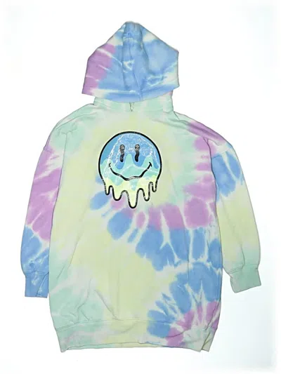 Pre-owned Justice Kids' Pullover Hoodie In Yellow