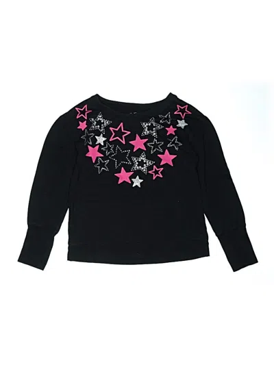 Pre-owned Justice Kids' Pullover Sweater In Black