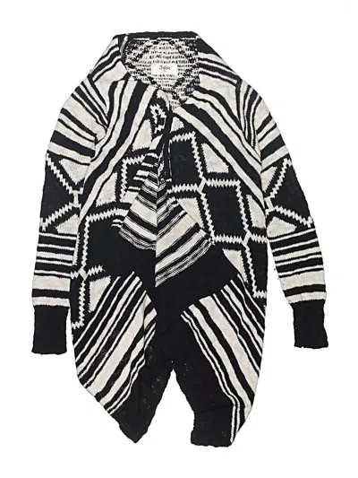 Pre-owned Justice Kids' Pullover Sweater In Black