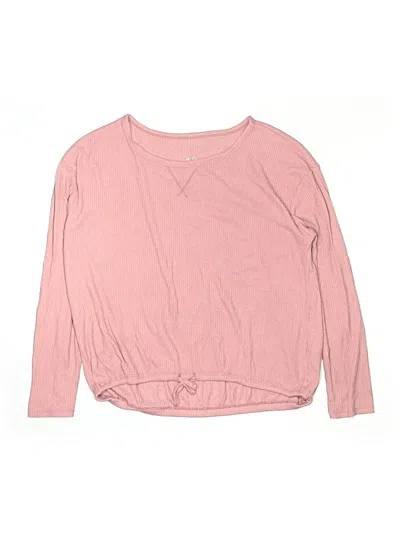 Pre-owned Justice Kids' Pullover Sweater In Pink