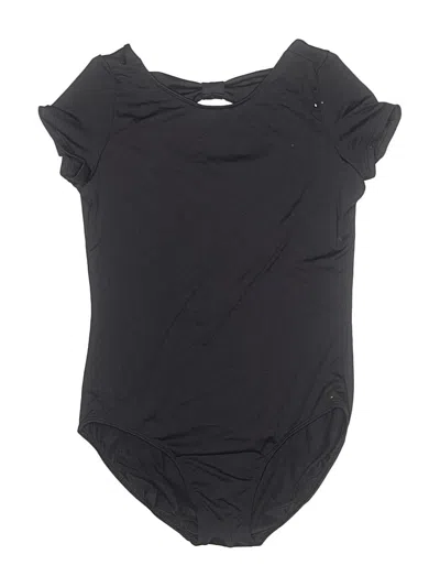 Pre-owned Justice Kids' Short Sleeve Onesie In Black