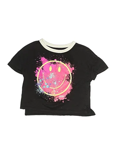 Pre-owned Justice Kids' Short Sleeve T-shirt In Black