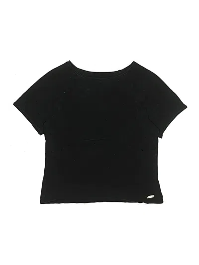 Pre-owned Justice Kids' Short Sleeve T-shirt In Black