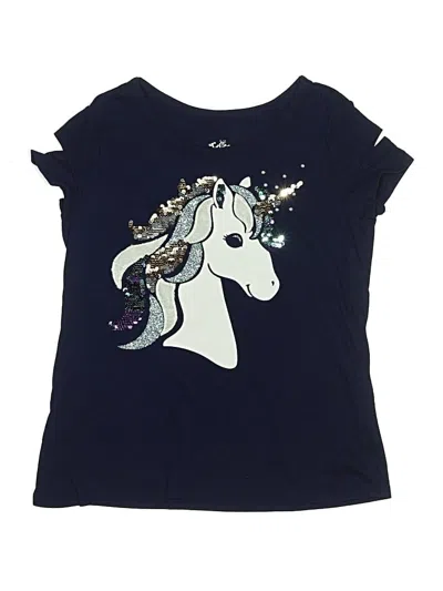 Pre-owned Justice Kids' Short Sleeve T-shirt In Blue