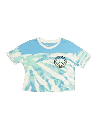 Pre-owned Justice Kids' Short Sleeve T-shirt In Blue