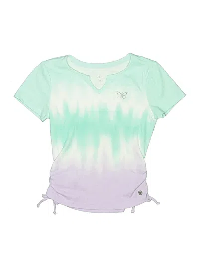 Pre-owned Justice Kids' Short Sleeve T-shirt In Green