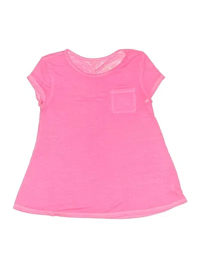 Pre-owned Justice Kids' Short Sleeve T-shirt In Pink