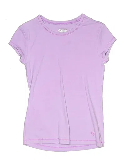 Pre-owned Justice Kids' Short Sleeve T-shirt In Purple