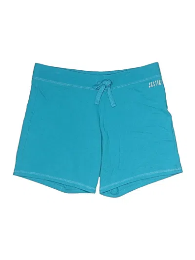 Pre-owned Justice Kids' Shorts In Teal