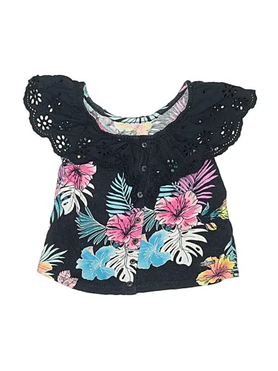 Pre-owned Justice Kids' Sleeveless Blouse In Black