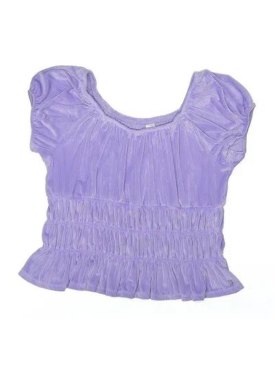 Pre-owned Justice Kids' Sleeveless Blouse In Purple