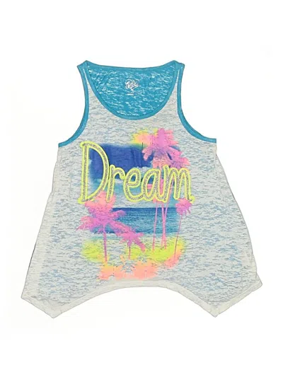 Pre-owned Justice Kids' Sleeveless T-shirt In Blue