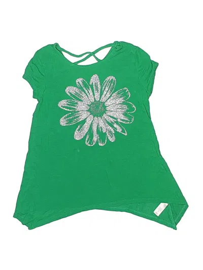 Pre-owned Justice Kids' Sleeveless T-shirt In Green