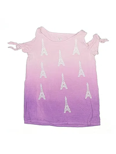 Pre-owned Justice Kids' Sleeveless T-shirt In Pink