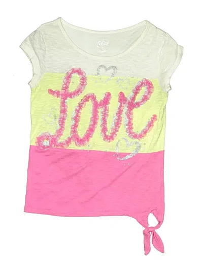 Pre-owned Justice Kids' Sleeveless T-shirt In Pink