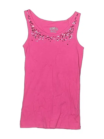 Pre-owned Justice Kids' Sleeveless T-shirt In Pink