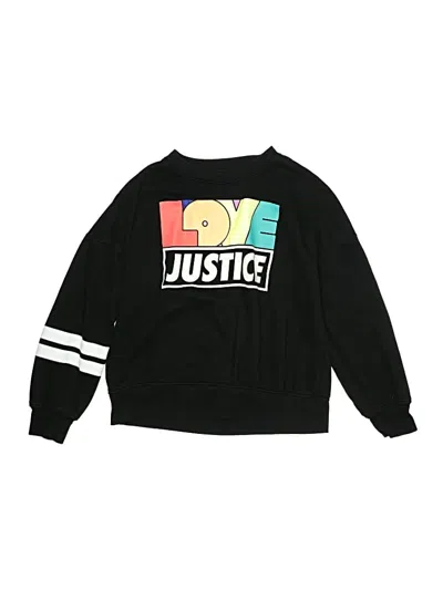Pre-owned Justice Kids' Sweatshirt In Black