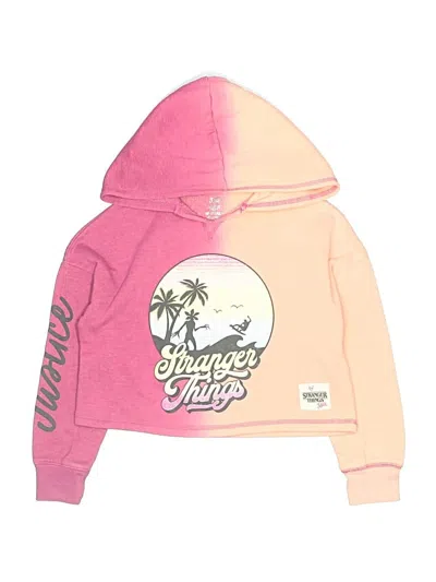 Pre-owned Justice Kids' Sweatshirt In Pink