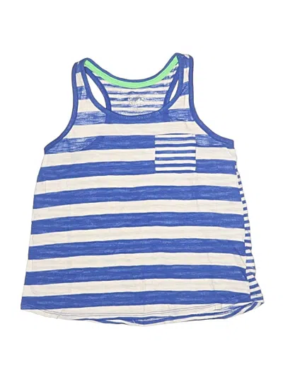 Pre-owned Justice Kids' Tank Top Blue Halter Neckline Tops