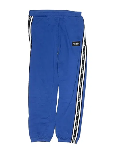 Pre-owned Justice Kids' Track Pants In Blue
