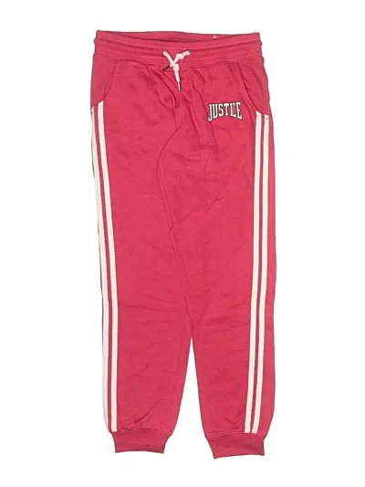 Pre-owned Justice Kids' Track Pants In Pink