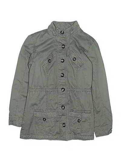 Pre-owned Justice Kids' Trenchcoat In Gray