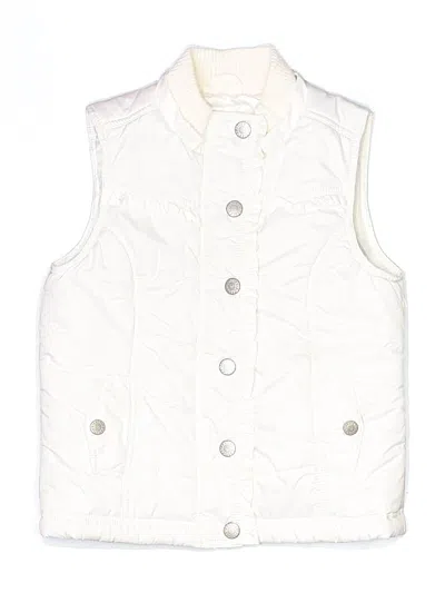 Pre-owned Justice Kids' Vest In Ivory