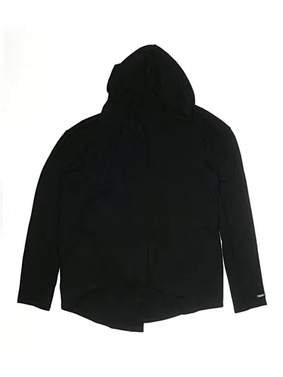 Pre-owned Justice Kids' Zip Up Hoodie In Black
