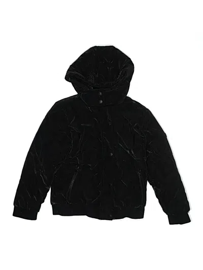 Pre-owned Justice Kids' Zip Up Hoodie In Black