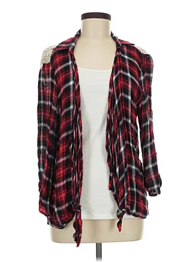Pre-owned Justify Cardigan Sweater In Red