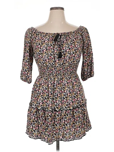 Pre-owned Justify Casual Dress In Black