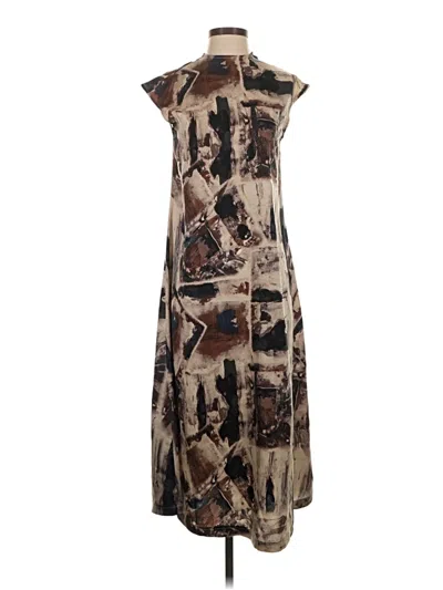 Pre-owned Justify Casual Dress In Brown