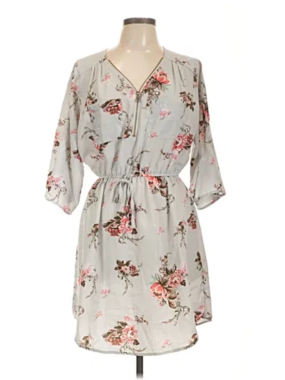 Pre-owned Justify Casual Dress In Gray