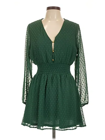 Pre-owned Justify Casual Dress In Green