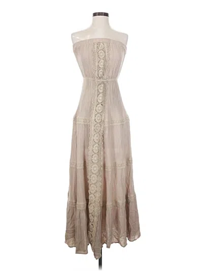 Pre-owned Justify Casual Dress In Tan